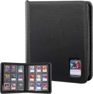 9-Pocket TCG Top Loader Card Album with 18 Pages and 324 Slots