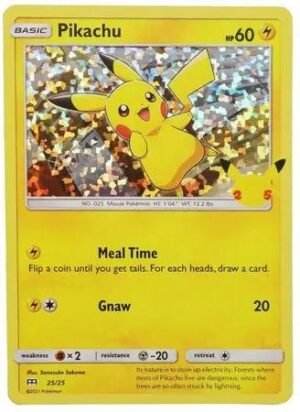 Pokémon TCG Pikachu 25/25 Pokemon McDonald's 25th Promo Holo Ungraded