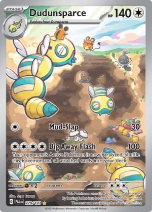 Pokémon TCG Dudunsparce 229/193 SV02: Paldea Evolved IR Full Art Ungraded