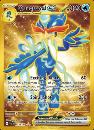 Pokémon TCG Quaquaval ex 273/193 SV02: Paldea Evolved HR Full Art Ungraded