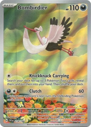 Pokémon TCG Bombirdier 219/198 SV01: Scarlet & Violet Base IR Full Art Ungraded