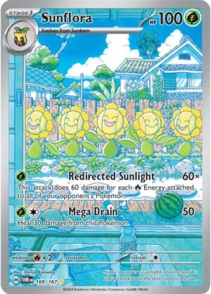 Pokémon TCG Sunflora 169/167 SV06: Twilight Masquerade IR Full Art Ungraded