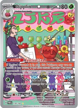 Pokémon TCG Dipplin 170/167 SV06: Twilight Masquerade IR Full Art Ungraded