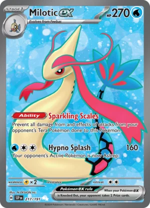 Pokémon TCG Milotic ex 217/191 SV08: Surging Sparks UR Full Art Ungraded