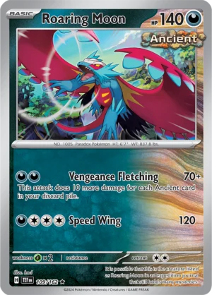 Pokémon TCG SV5: Temporal Forces 109/162 Roaring Moon Rare Ungraded