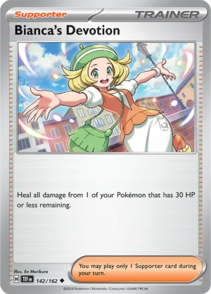 Pokémon TCG SV5: Temporal Forces 142/162 Bianca's Devotion Uncommon Ungraded