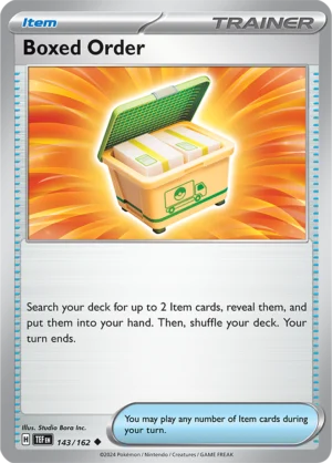 Pokémon TCG SV5: Temporal Forces 143/162 Boxed Order Uncommon Ungraded