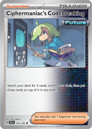 Pokémon TCG SV5: Temporal Forces 145/162 Ciphermaniac's Codebreaking Uncommon Ungraded