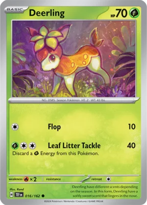 Pokémon TCG SV5: Temporal Forces 016/162 Deerling Common Ungraded