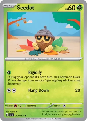 Pokémon TCG SV5: Temporal Forces 003/162 Seedot Common Ungraded