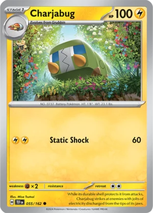 Pokémon TCG SV5: Temporal Forces 055/162 Charjabug Common Ungraded