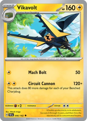 Pokémon TCG SV5: Temporal Forces 056/162 Vikavolt Uncommon Ungraded