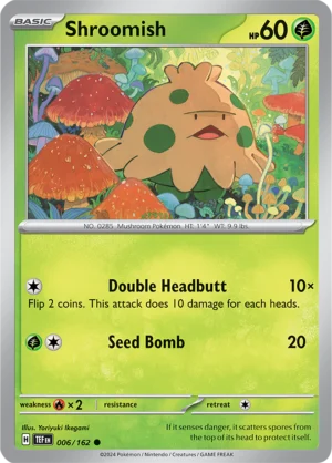 Pokémon TCG SV5: Temporal Forces 006/162 Shroomish Common Ungraded