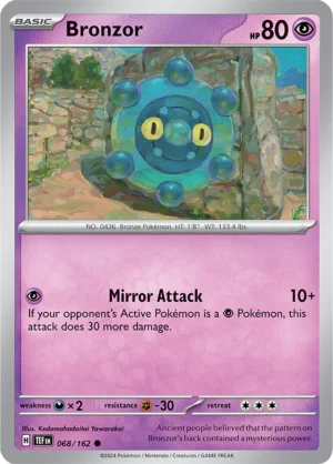 Pokémon TCG SV5: Temporal Forces 068/162 Bronzor Common Ungraded