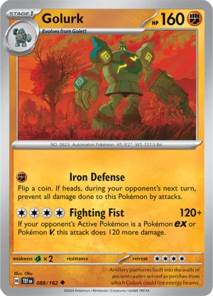 Pokémon TCG SV5: Temporal Forces 088/162 Golurk Uncommon Ungraded