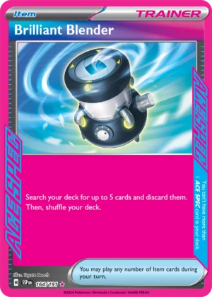 Pokémon TCG SV8: Surging Sparks 164/191 Brilliant Blender Ace Spec Ungraded