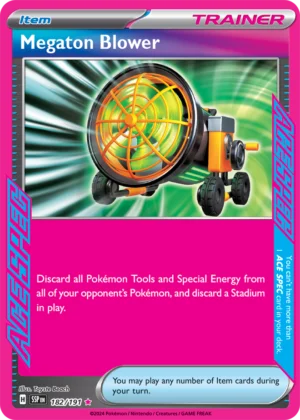 Pokémon TCG SV8: Surging Sparks 182/191 Megaton Blower Ace Spec Ungraded