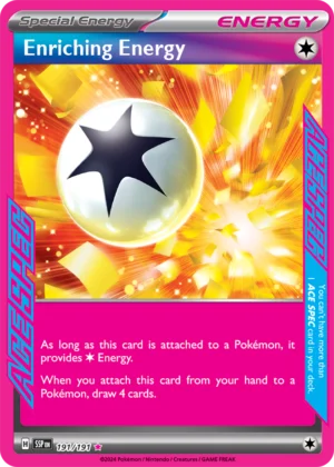 Pokémon TCG SV8: Surging Sparks 191/191 Enriching Energy Ace Spec Ungraded
