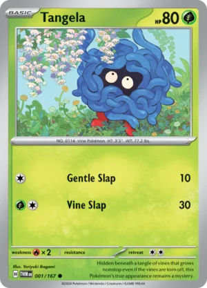 Pokémon TCG SV6: Twilight Masquerade 001/167 Tangela Common Ungraded