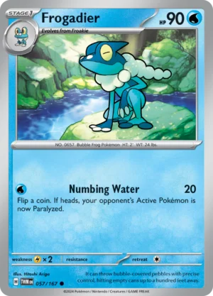 Pokémon TCG SV6: Twilight Masquerade 057/167 Frogadier Common Ungraded