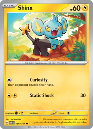 Pokémon TCG SV6: Twilight Masquerade 066/167 Shinx Common Ungraded