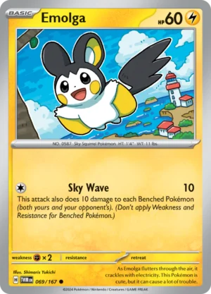 Pokémon TCG SV6: Twilight Masquerade 069/167 Emolga Common Ungraded
