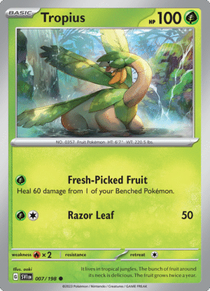 Pokémon TCG SV1: Scarlet & Violet Base 007/198 Tropius Common Ungraded