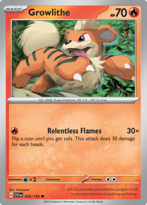 Pokémon TCG SV1: Scarlet & Violet Base 030/198 Growlithe Common Ungraded
