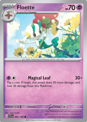 Pokémon TCG SV1: Scarlet & Violet Base 092/198 Floette Common Ungraded