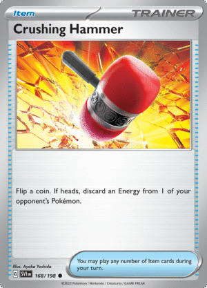 Pokémon TCG SV1: Scarlet & Violet Base 168/198 Crushing Hammer Common Ungraded