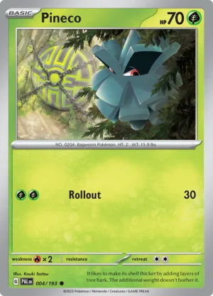 Pokémon TCG SV2: Paldea Evolved 004/193 Pineco Common Ungraded
