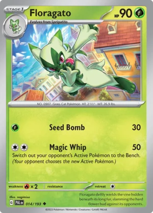 Pokémon TCG SV2: Paldea Evolved 014/193 Floragato Uncommon Ungraded