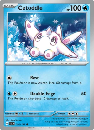 Pokémon TCG SV2: Paldea Evolved 054/193 Cetoddle Common Ungraded