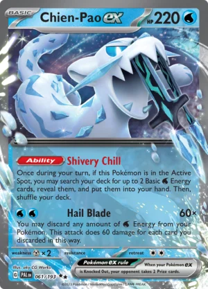 Pokémon TCG SV2: Paldea Evolved 061/193 Chien-Pao ex Double Rare Ungraded