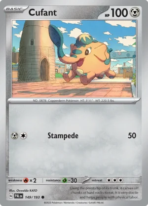 Pokémon TCG SV2: Paldea Evolved 149/193 Cufant Common Ungraded