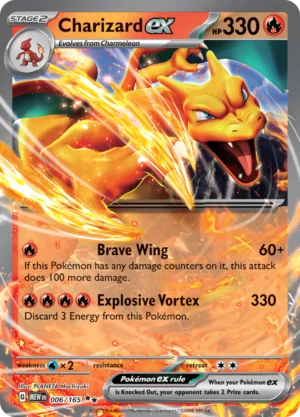 Pokémon TCG SV: Scarlet & Violet 151 006/165 Charizard ex Double Rare Ungraded