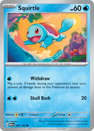 Pokémon TCG SV: Scarlet & Violet 151 007/165 Squirtle Common Ungraded