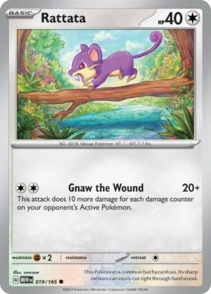 Pokémon TCG SV: Scarlet & Violet 151 019/165 Rattata Common Ungraded