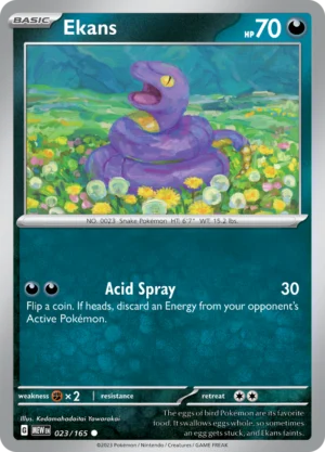 Pokémon TCG SV: Scarlet & Violet 151 023/165 Ekans Common Ungraded