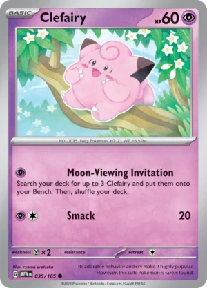 Pokémon TCG SV: Scarlet & Violet 151 035/165 Clefairy Common Ungraded