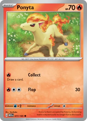 Pokémon TCG SV: Scarlet & Violet 151 077/165 Ponyta Common Ungraded