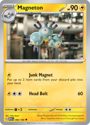 Pokémon TCG SV: Scarlet & Violet 151 082/165 Magneton Uncommon Ungraded