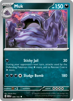 Pokémon TCG SV: Scarlet & Violet 151 089/165 Muk Uncommon Ungraded