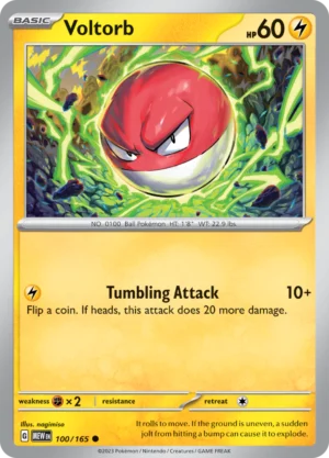 Pokémon TCG SV: Scarlet & Violet 151 100/165 Voltorb Common Ungraded