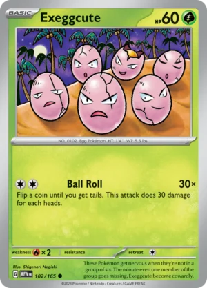 Pokémon TCG SV: Scarlet & Violet 151 102/165 Exeggcute Common Ungraded