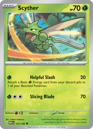 Pokémon TCG SV: Scarlet & Violet 151 123/165 Scyther Uncommon Ungraded