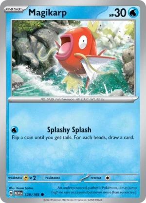 Pokémon TCG SV: Scarlet & Violet 151 129/165 Magikarp Common Ungraded