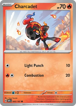 Pokémon TCG SV3: Obsidian Flames 043/197 Charcadet Common Ungraded