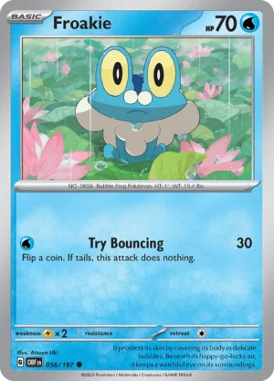 Pokémon TCG SV3: Obsidian Flames 056/197 Froakie Common Ungraded