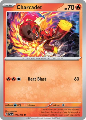 Pokémon TCG SV: Paldean Fates 014/091 Charcadet Common Ungraded